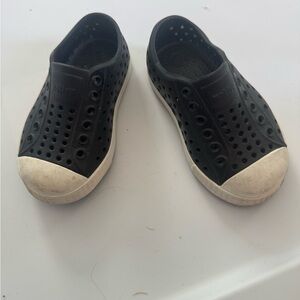 Toddler Native Black Slip-On Shoes